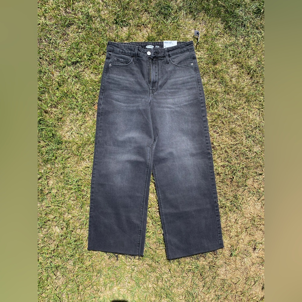 Old Navy Men's Washed Black Straight Jeans